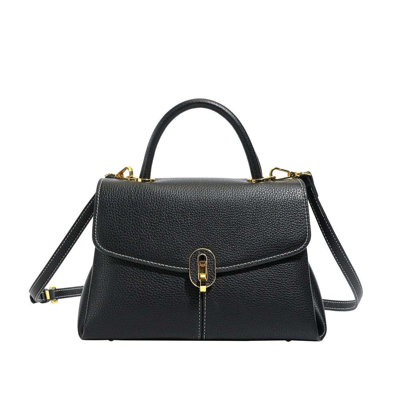 Elegante Handgefertigte Strukturierte Handtasche Brehn