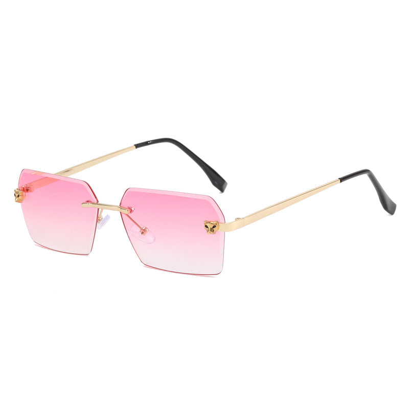 Damen modische quadratische Sonnenbrille mit elegantem Metallrahmen Brehn