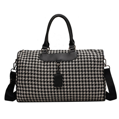 Stylische Hahnentritt Wochenend Duffle Bag Brehn