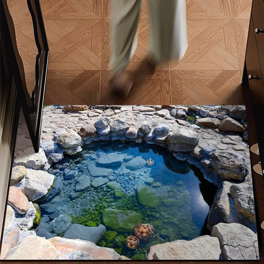 Künstlerische Wasserwellen-Druck Bereichsmatte Brehn