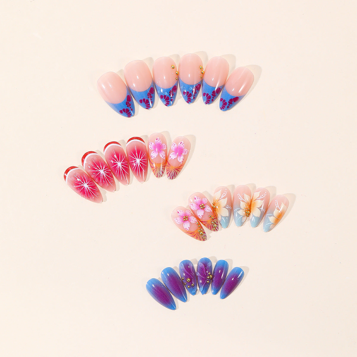 Florale Eleganz Nagelkunst Set Brehn