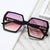 Damen Geometrische Oversized-Sonnenbrille mit modernem Rahmen Brehn