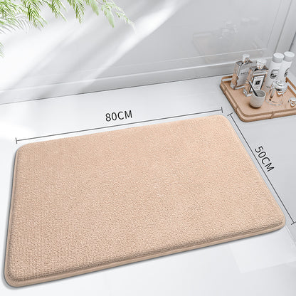 Plüsch abstrahierte Blattdesign-Badezimmermatte Brehn