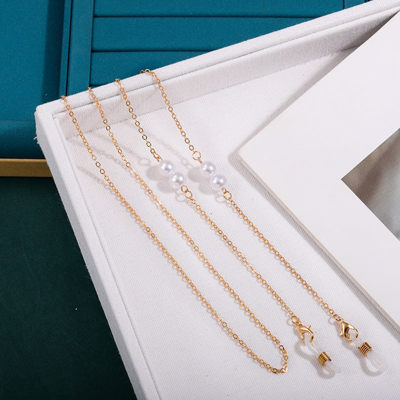 Elegante Brillekette mit Perlenakzenten Brehn