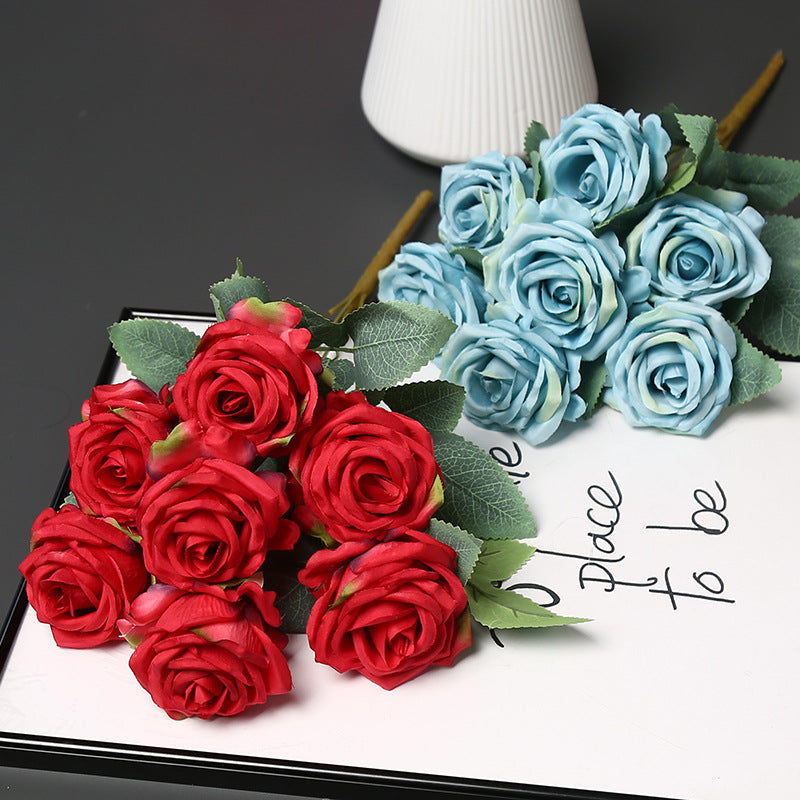 Faux Rose Blumenstrauß für Wohnkultur