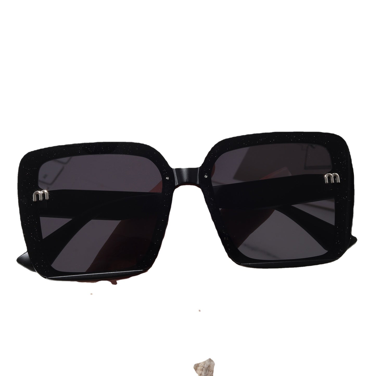 Damen modische quadratische Sonnenbrille mit funkelndem Rahmen Brehn