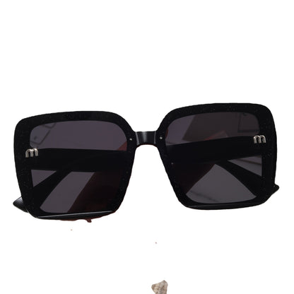 Damen modische quadratische Sonnenbrille mit funkelndem Rahmen Brehn