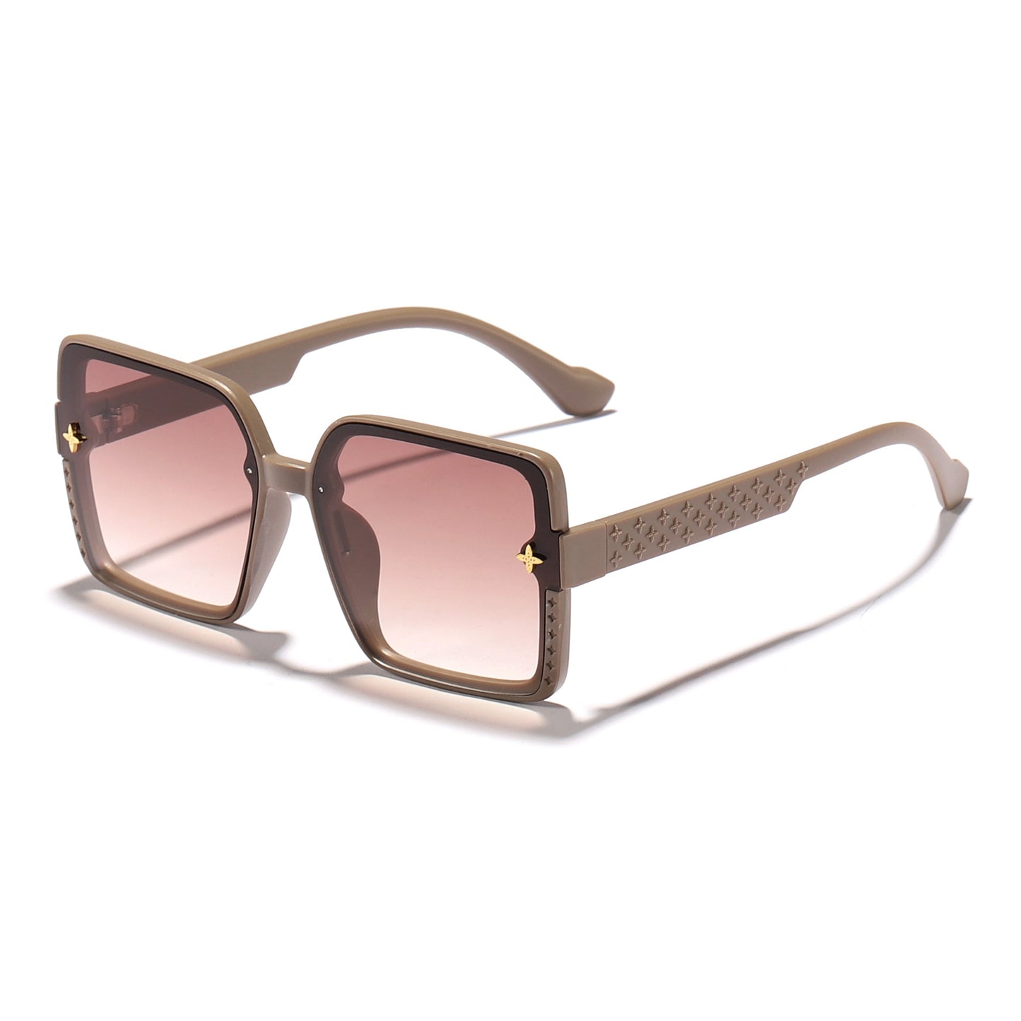 Damen modische quadratische Sonnenbrille mit verziertem Rahmen Brehn