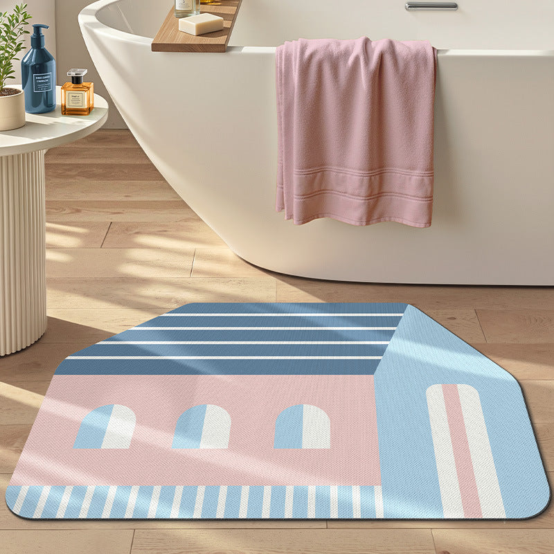 Geometrisches Design Badeteppich Brehn