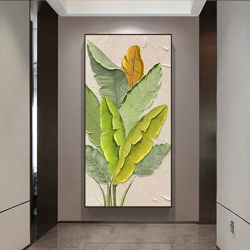 Texturiertes Botanisches Leinwandkunstwerk