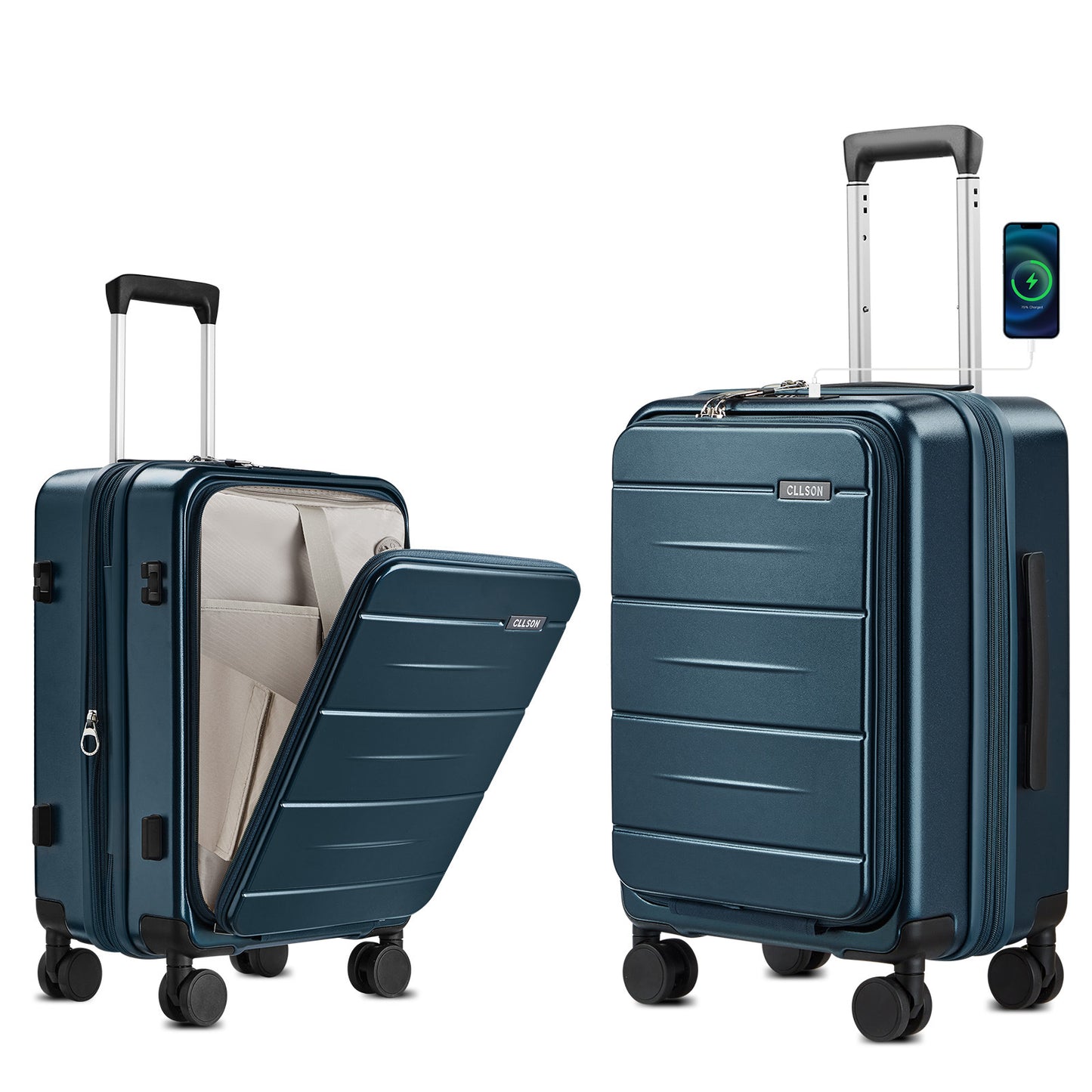 Unisex Multifunktionale Hartschalentrolley Reisekoffer Brehn