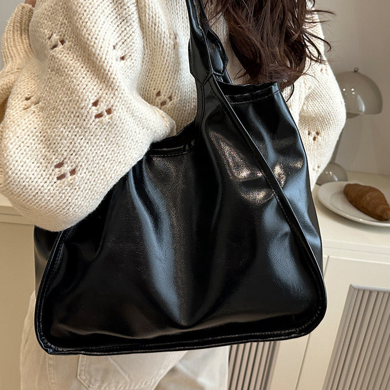 Klassische weiche Leder Schultertasche