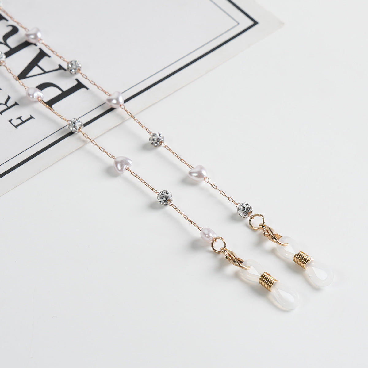 Elegante Perlenbrille Kette Brehn