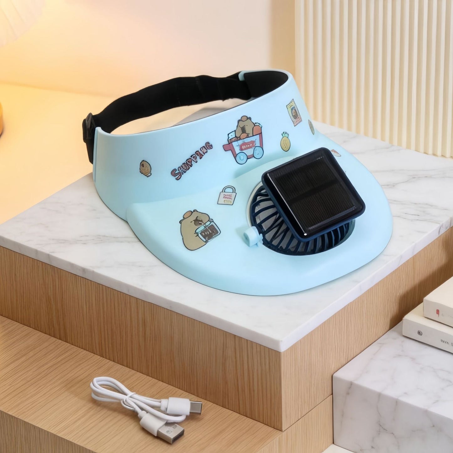 Damen Bequemer Tischventilator mit Verspielt Design Brehn