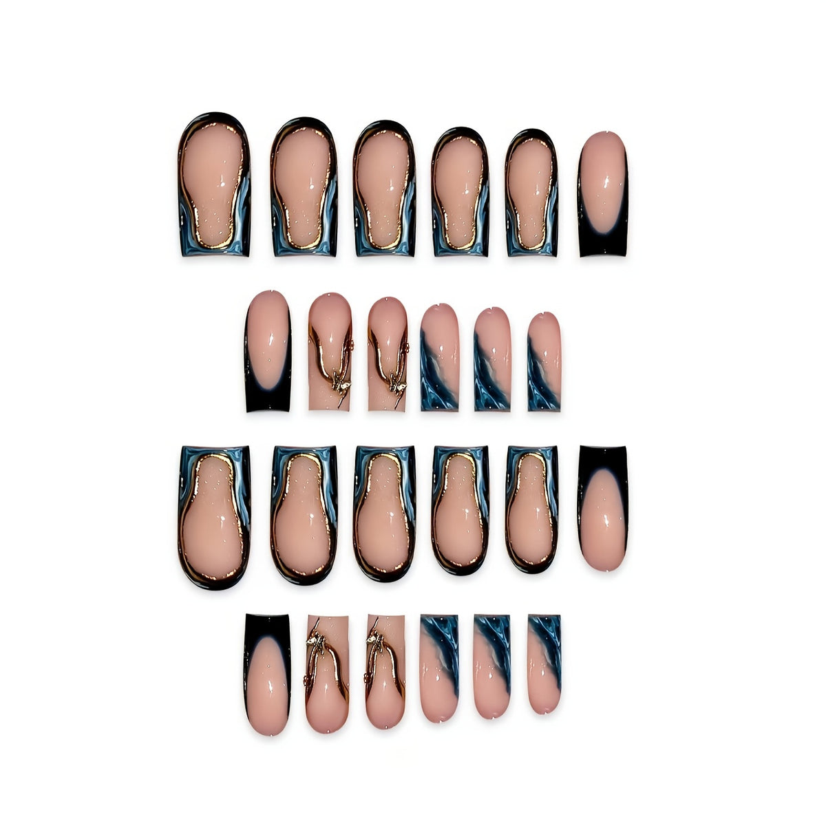 Elegante Skulptierte Nagelkunstverlängerungen Brehn