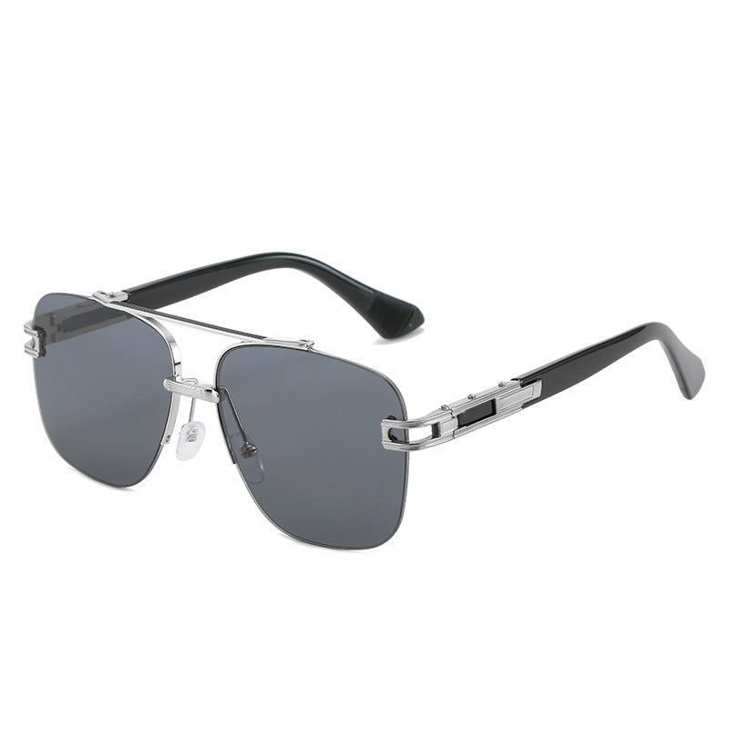 Damen Modische quadratische Sonnenbrille mit elegantem Metallrahmen Brehn