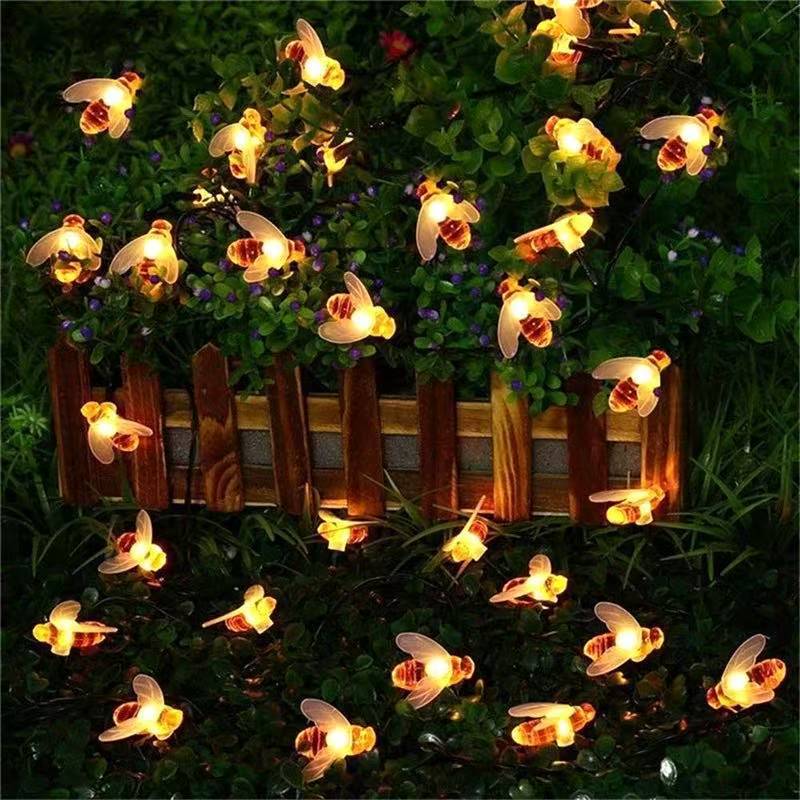 Dekorative Bienen Solarbetriebene Lichterkette Brehn
