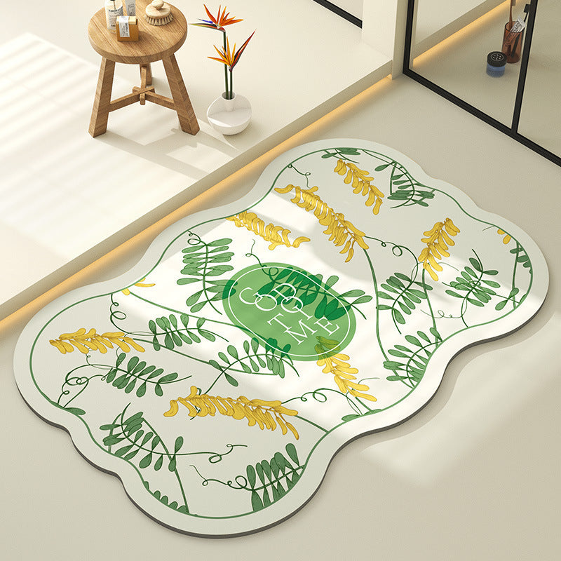 Dekorative Blumen Teppich