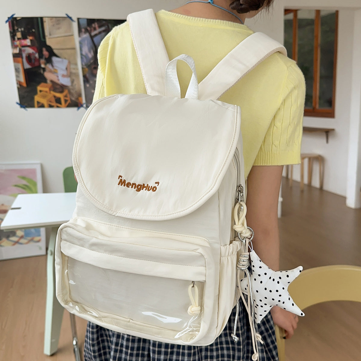 Stylische transparente Utility-Rucksack Brehn