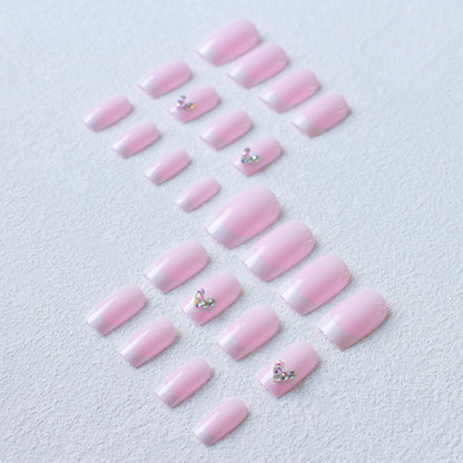 Elegantes Französisch-Spitzen-Acryl-Nagelkunst-Set 1790958233
