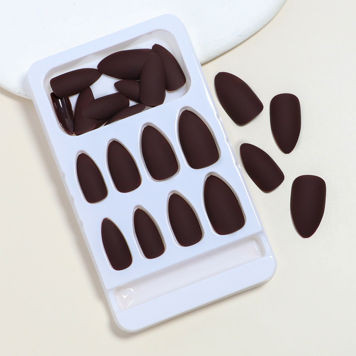 Matte Finish Press-On Nagel Extensions Brehn