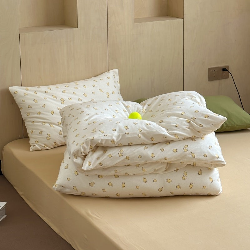 Unisex Baumwollkissenbezug mit fröhlichem Bären-Design Brehn