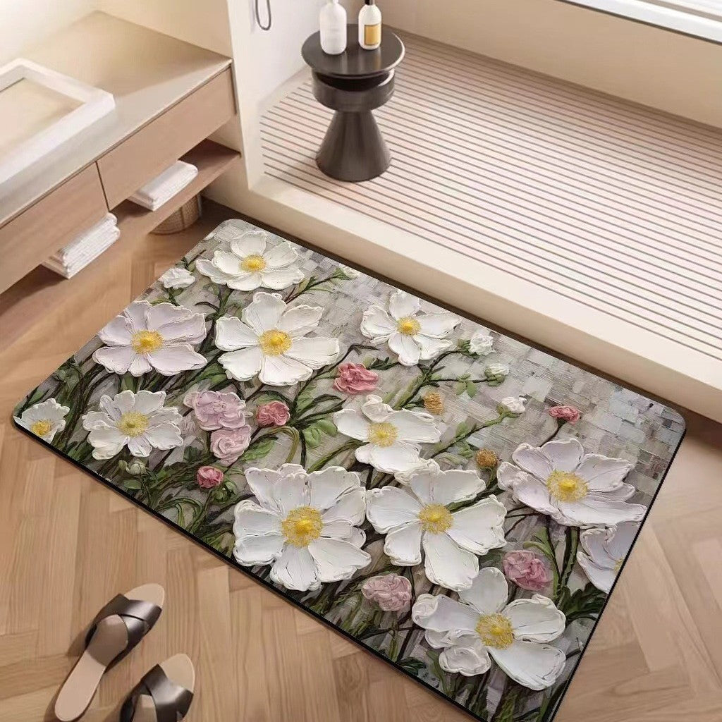 Luxuriöse strukturiertes Blumenteppich Brehn