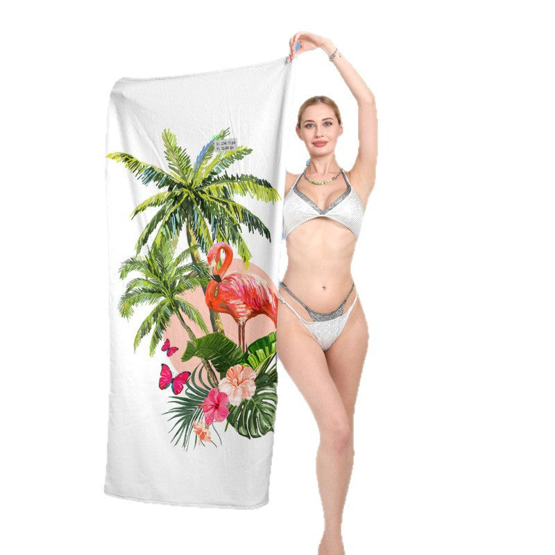 Strandtuch mit exotischem Flamingo-Motiv Brehn