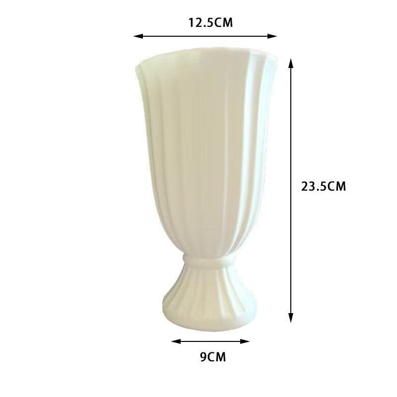 Dekorative gerippte Blumenvase Brehn