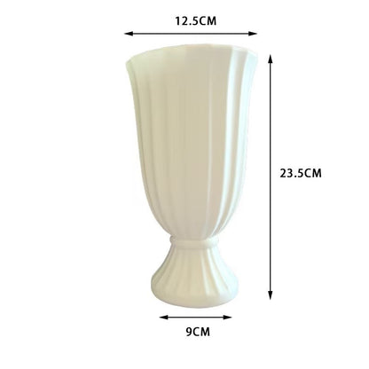 Dekorative gerippte Blumenvase Brehn