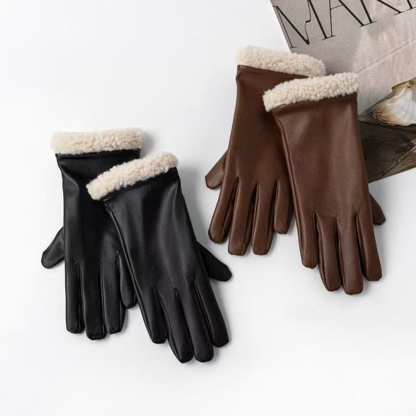 Premium isolierte Leder Touchscreen-Handschuhe Brehn