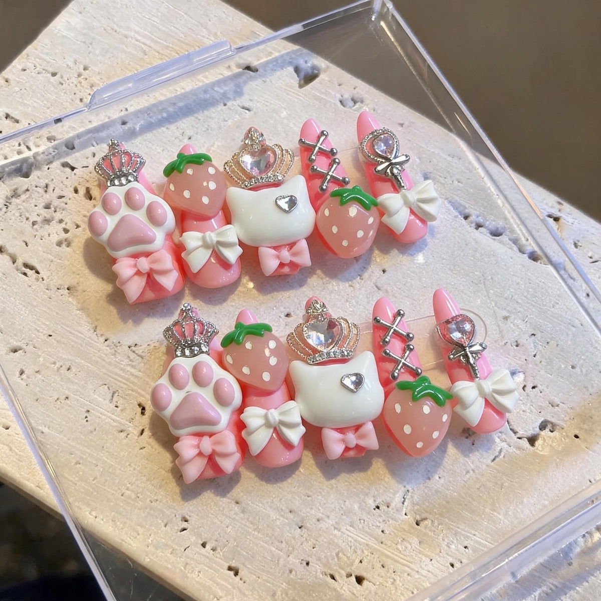 Verspielt Themen 3D Nagelkunst Dekorationsset
