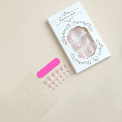 Kunstnagelset mit dekorativen Glitzer-Elementen Brehn