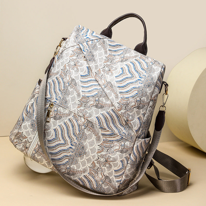 Chic Gemusterter Reise-Rucksack Brehn