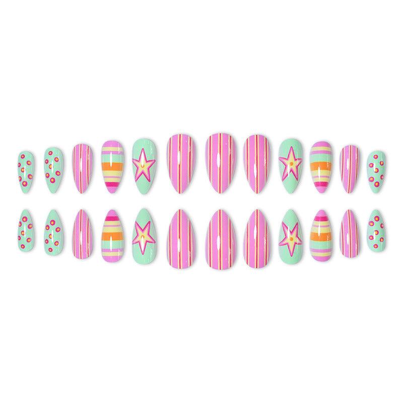 Themen Vibrant Press-On Nagelkunst Brehn