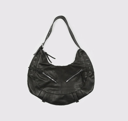 Multi-Pocket Lässige Leder Hobo Tasche