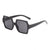 Damen stilvolle oversized Sonnenbrille mit elegantem Leoprint Brehn