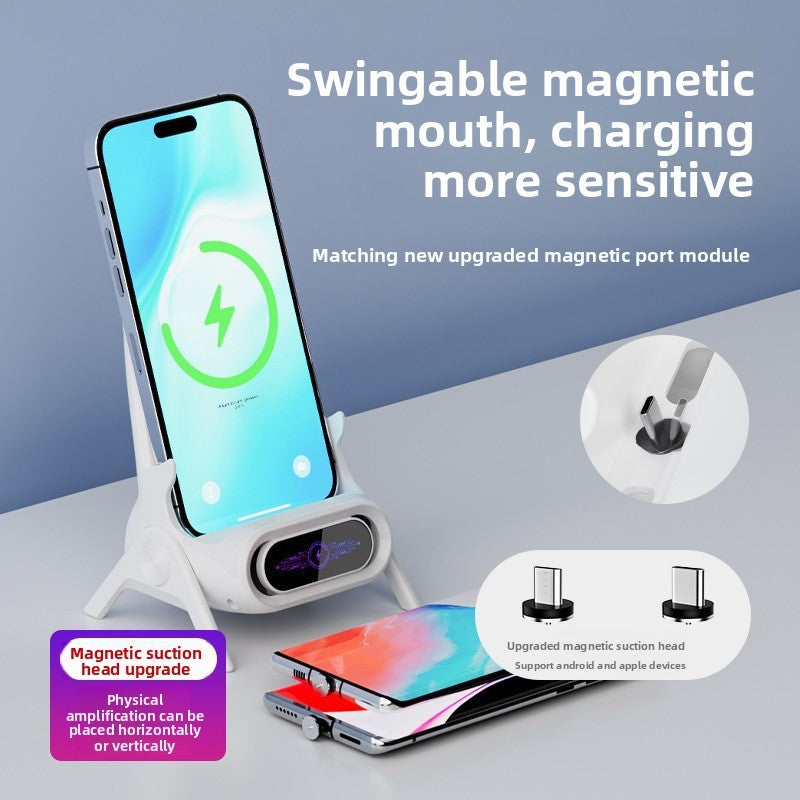 Qi Wireless Ladegerät mit Eingebautem Display Brehn