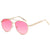 Damen Oversized Sonnenbrille mit modischem Kettenrahmen Brehn