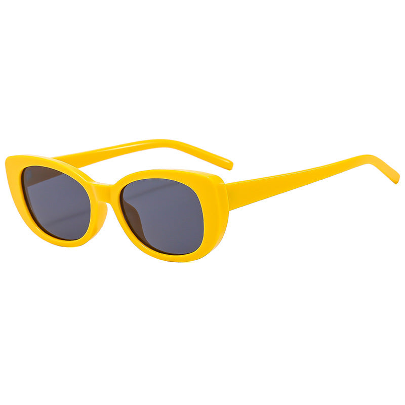 Damen Cat-Eye Sonnenbrille mit hochglänzendem Kunststoffrahmen Brehn