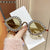 Damen Glamouröse Sonnenbrille mit funkelndem Strass Besatz Brehn
