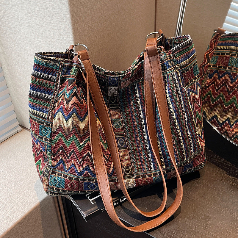 Bohemian-Stil Geflochtene Handtasche