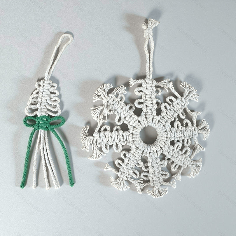 Dekorative Makramee- ornament Brehn
