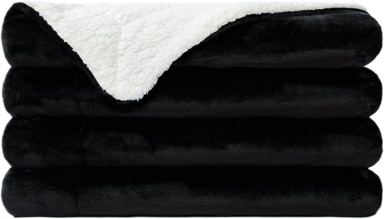 Ultra-Plush Sherpa gefütterte Decke Brehn