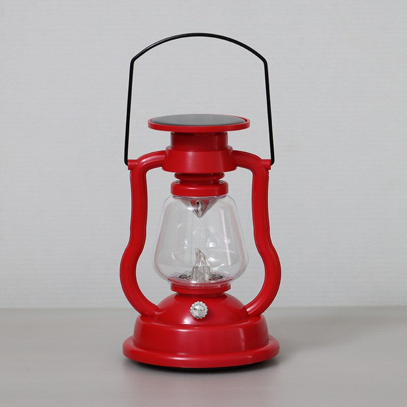 Antike LED-Hurrikanlaterne mit flackerndem Flameneffekt, Glasglocke und hängendem Griff, tragbare dekorative Lampe Brehn