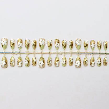 Blumen Acrylnagel Kunst Set