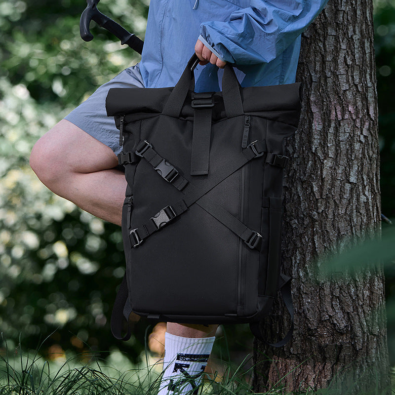 Rucksack mit Rollverschluss und Strapazierfähigen Materialien Brehn