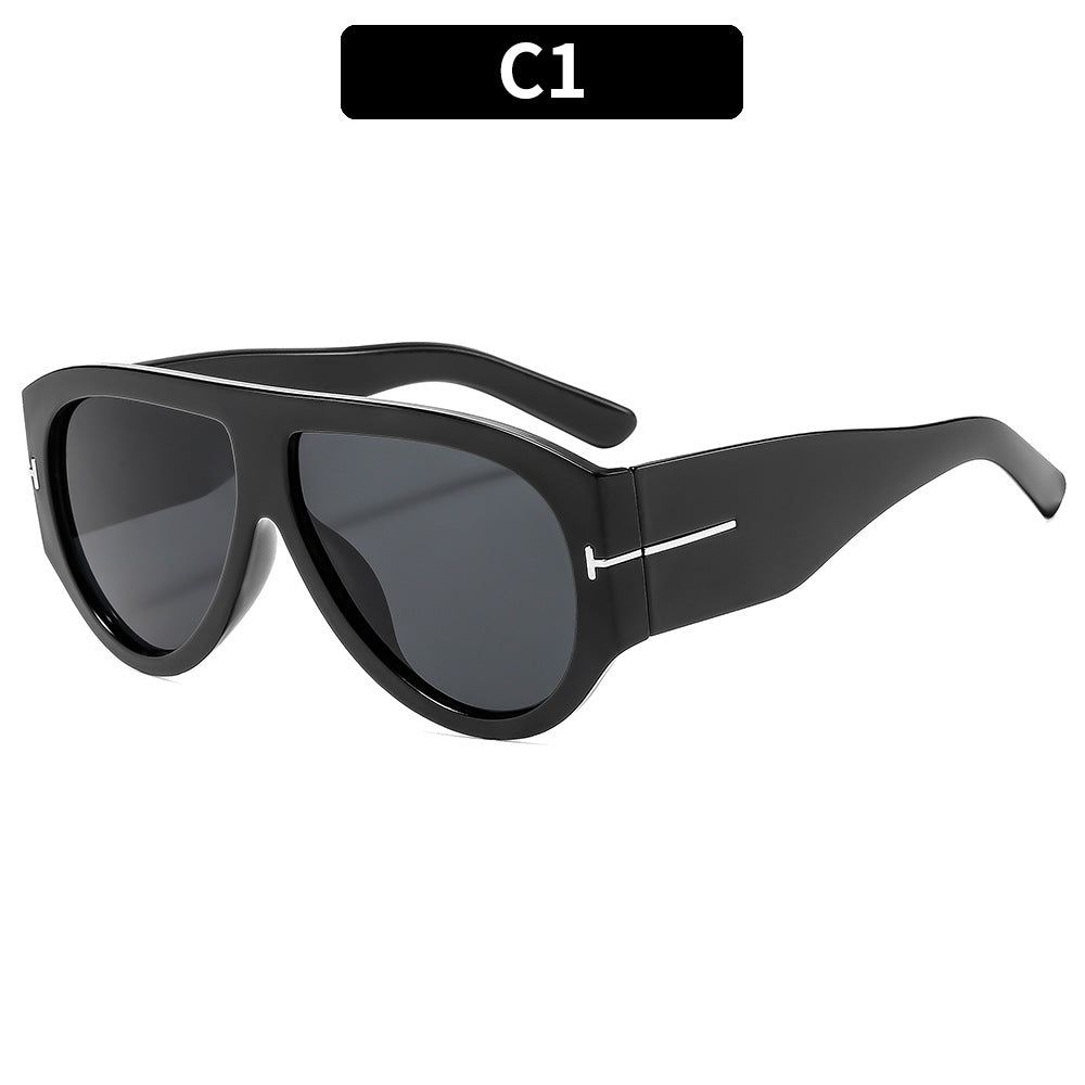 Fette Winkelform Cat-Eye Sonnenbrille