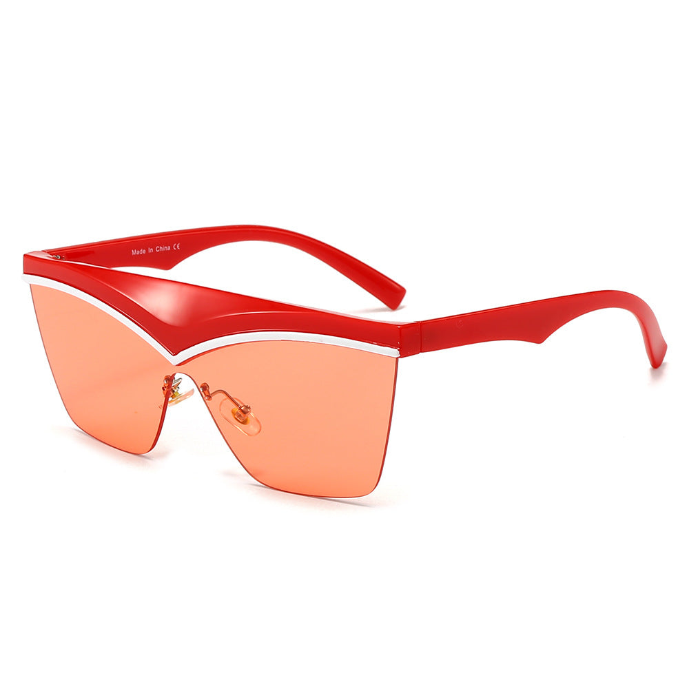 Damen Designer-Sonnenbrille mit asymmetrischem Rahmen und hochmodernen Gläsern Brehn