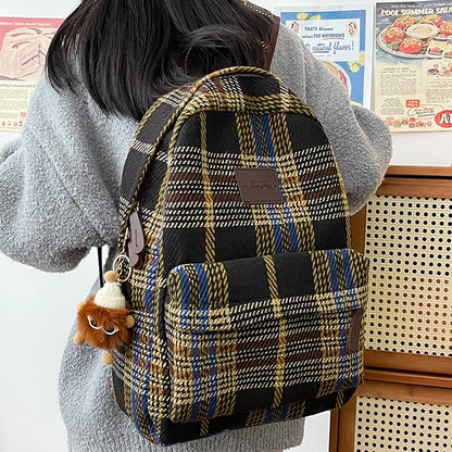 Stylischer Karomuster-Rucksack Brehn